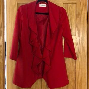 Beautiful red Calvin Klein jacket!
